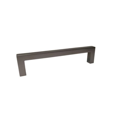 CROWN 5-1/2" Modern Square Cabinet Pull with 5" Center to Center Dark Pewter Finish CHP87227DP